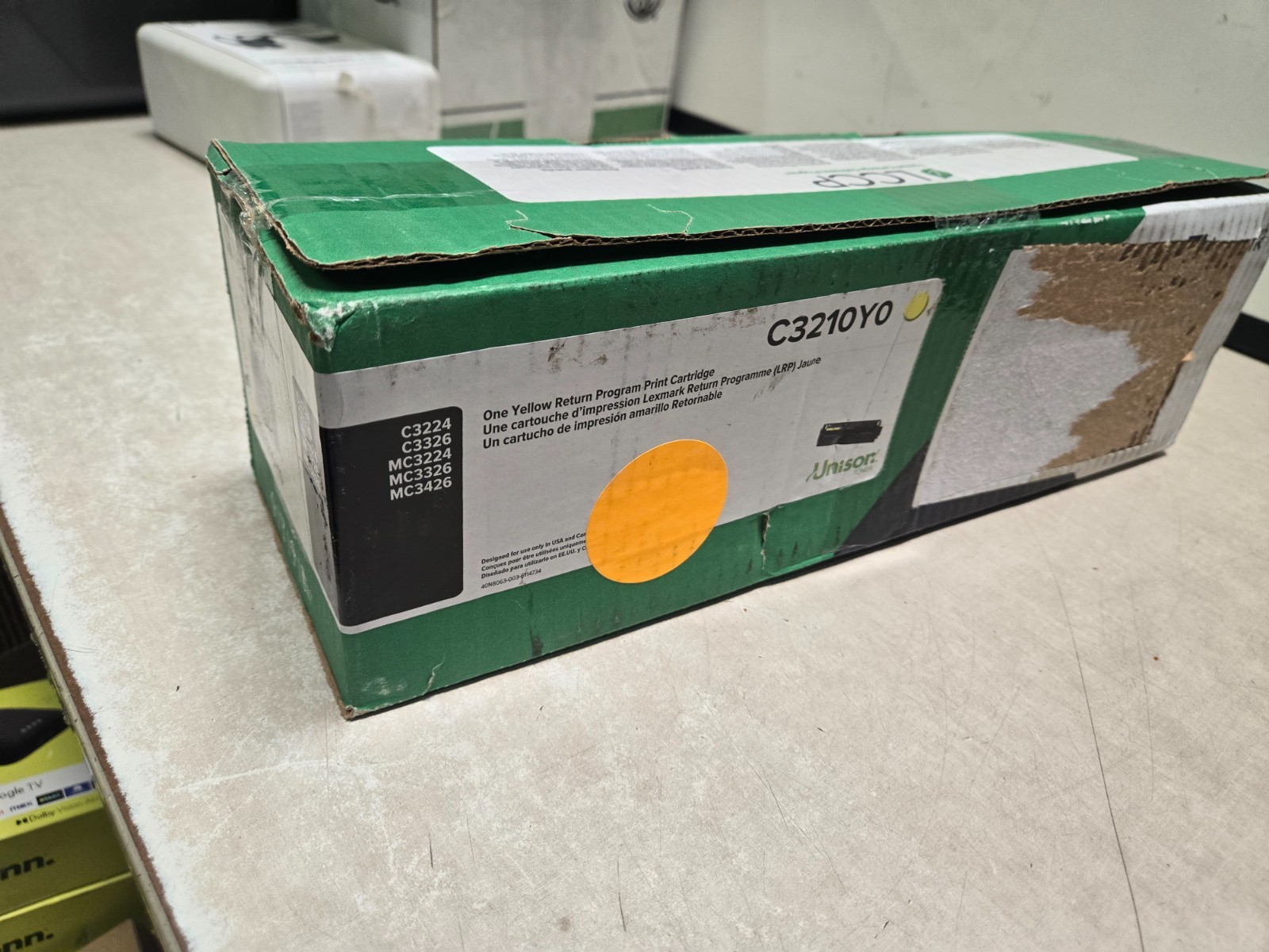 OEM - LEXMARK C3210Y0 YELLOW TONER - C3324 MC3324  NOB