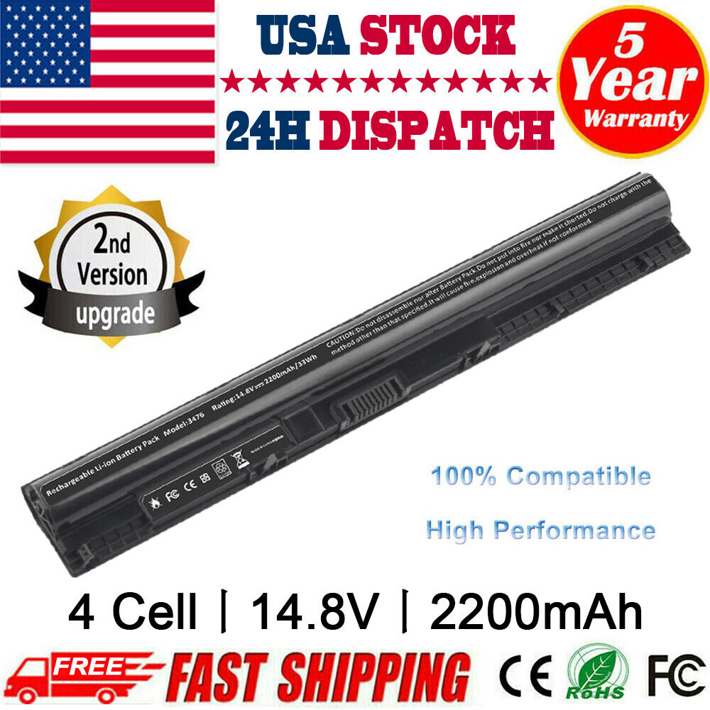 4 Cell Battery for Dell Vostro 3458 3558 P/N: GXVJ3 K185W HD4J0 VN3N0 M5Y1K