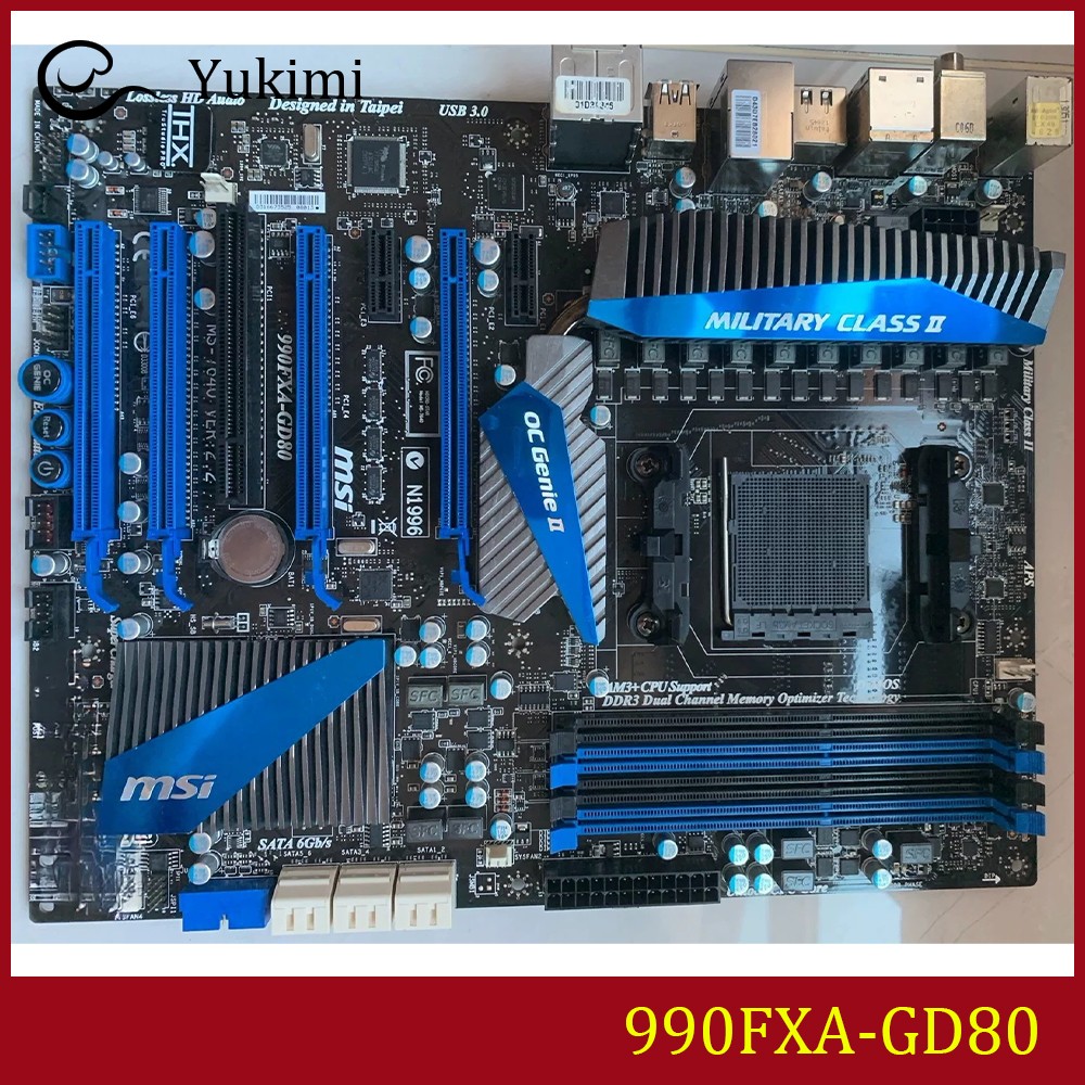 FOR MSI 990FXA-GD80 DDR3*4AMD AM3+ 32GB ATX Ｍotherboard Test OK