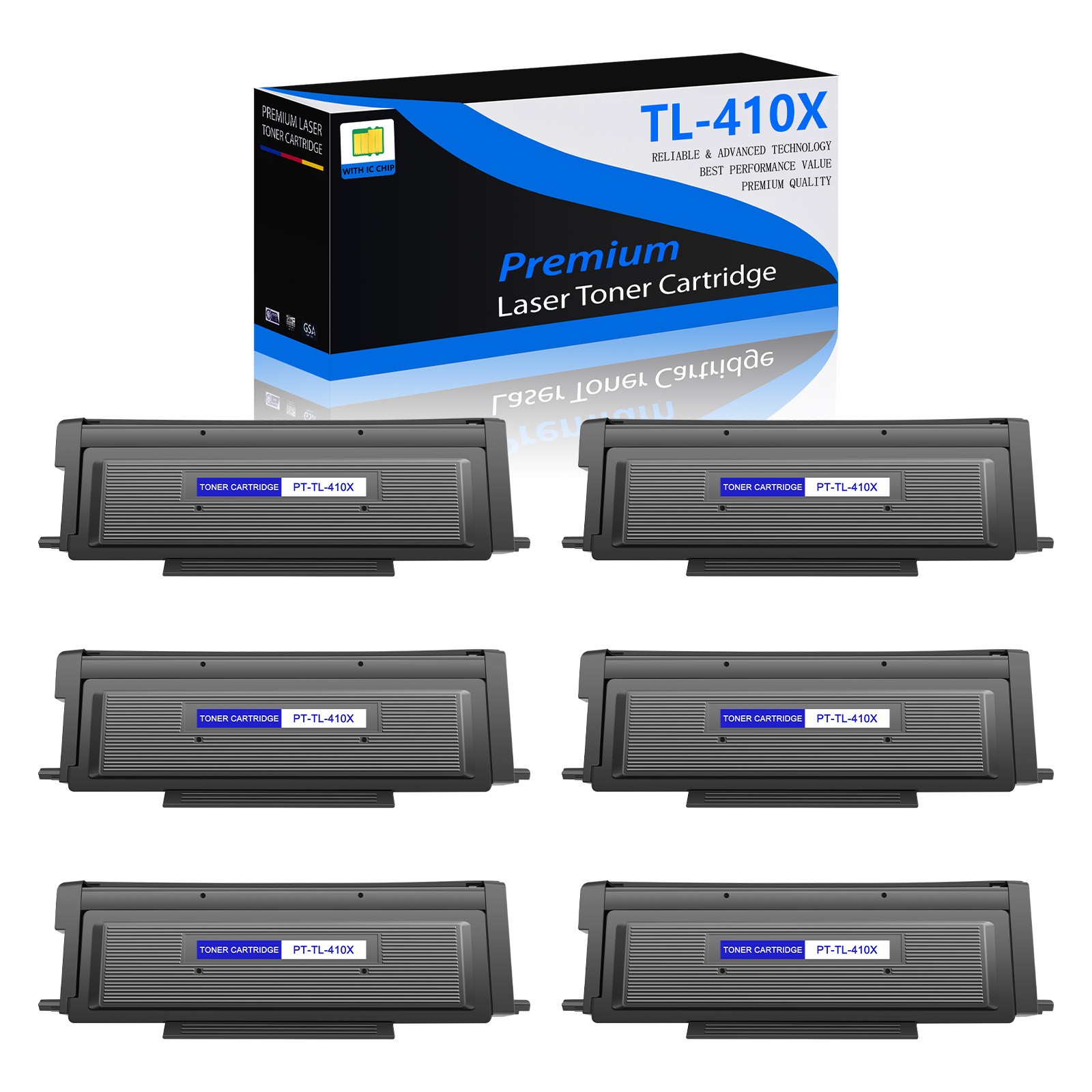 6PK TL-410X Toner Cartridge Compatible with Pantum M7200FDW M6802FDW M7102DN