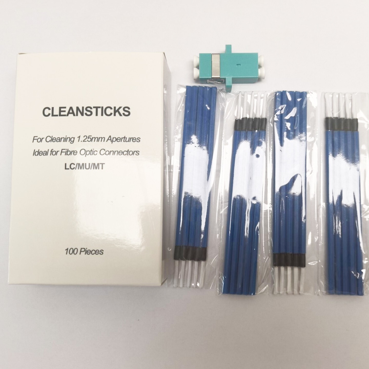 100pcs Fiber Optic Cleaner LC MU Cleaning Stick/swab Fiber Optic Cleaning Sticks