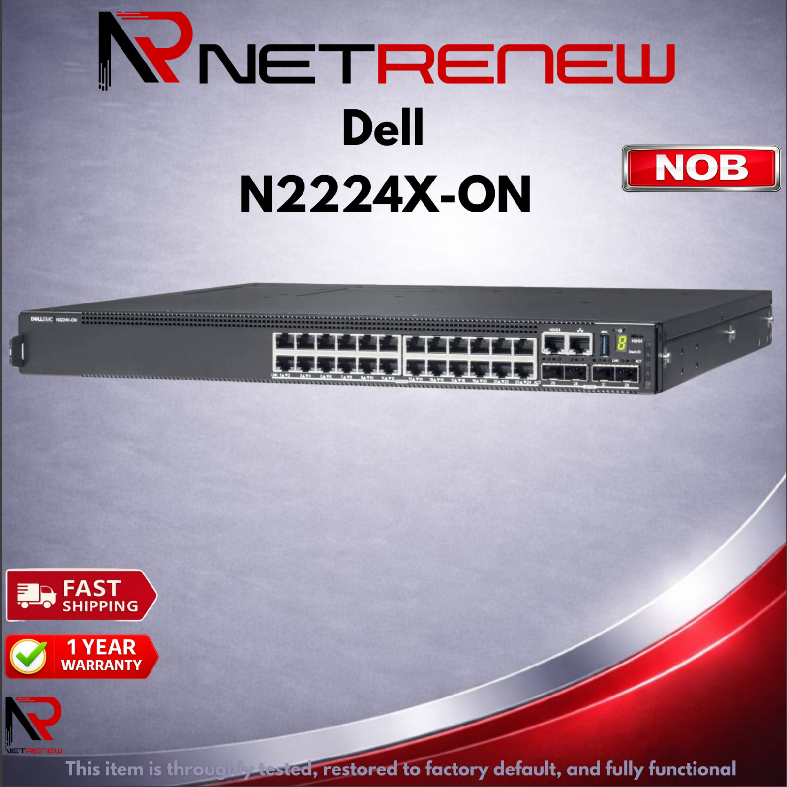 NOB Dell N2224X-ON PowerSwitch  24 Port 2.5Gbe Switch