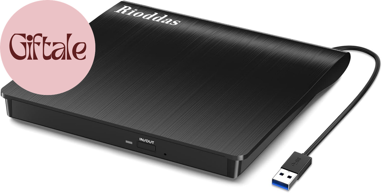 External USB 3.0 CD DVD Drive Portable RW Burner Player for Laptop PC