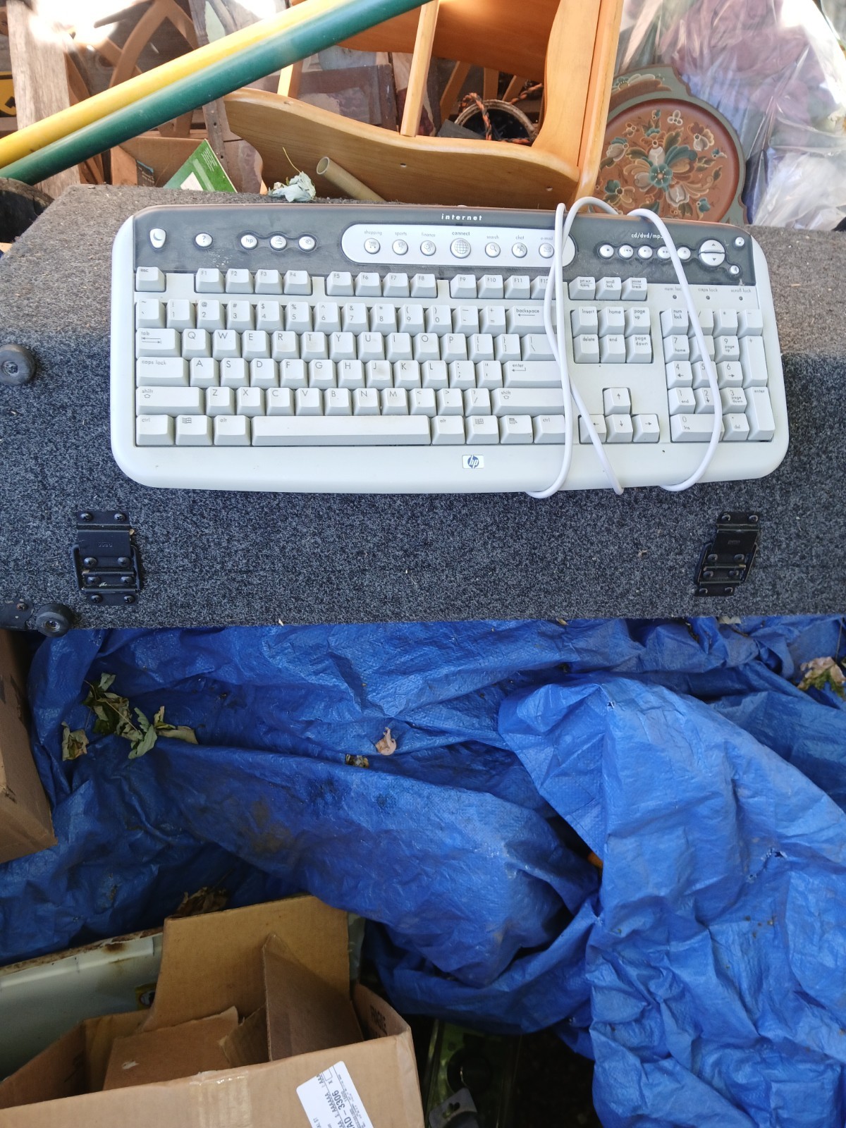 Vintage HP Internet Wired Computer Keyboard PN: 5185-1596 Model 5181 PS/2 Te