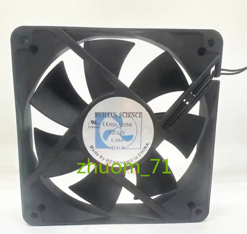 1PC RUILIAN SCIENCE RDL1225B 12V 0.26A 12CM 12025 Cooling fan