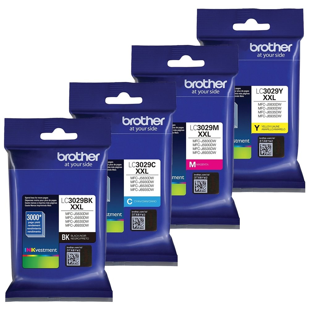 Brother Lc3029 Ink Cartridge Set Extra High Yield For Mfc J5830dw J6535dw
