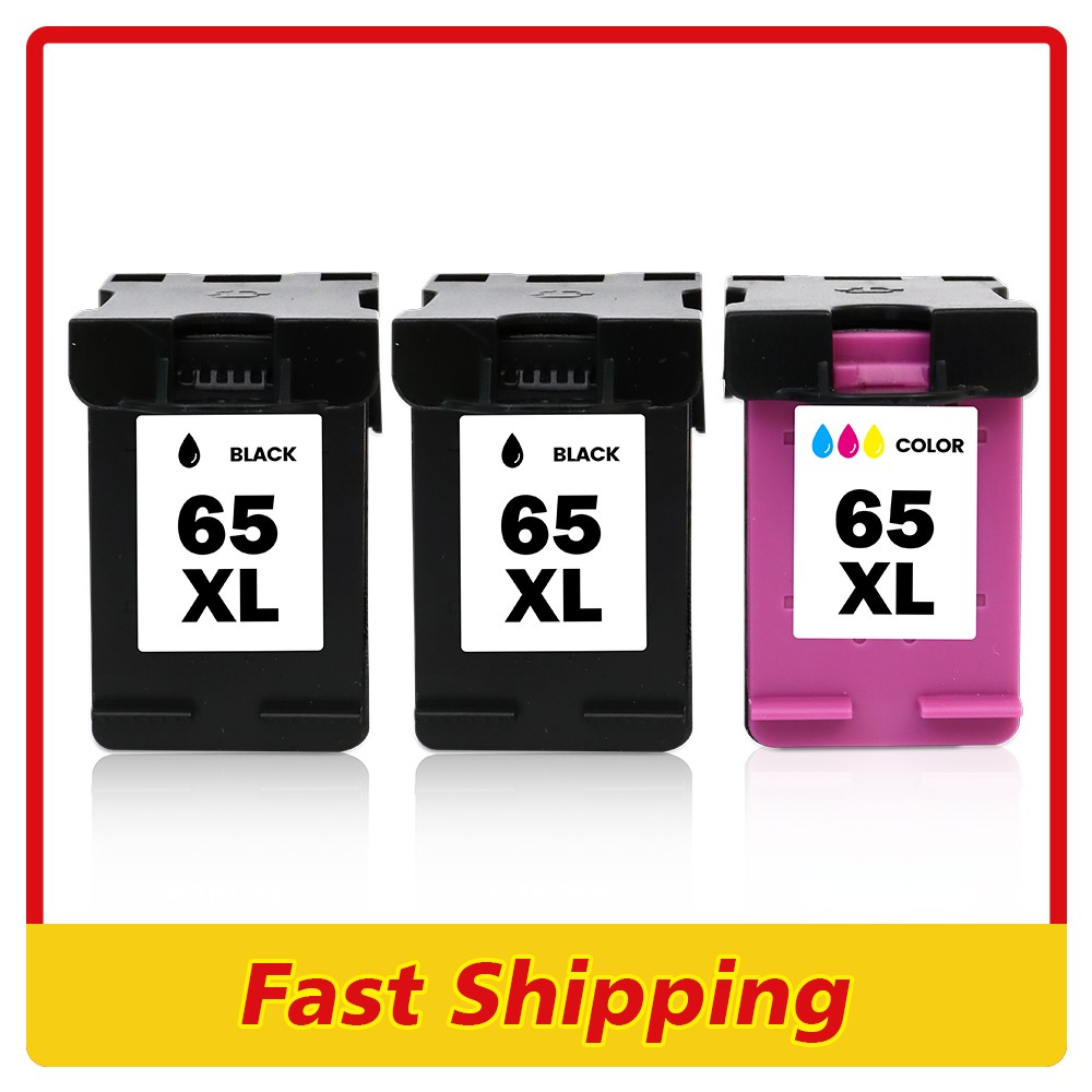 Ink Cartridges for HP 65XL Deskjet 3755 2600 2622 2652 ENVY 5000 5052 5055 LOT