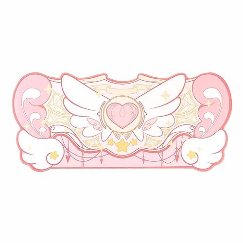 GeekShare Large Gaming Mouse Pad Kawaii Pink Non-Slip Rubber Back Mouse Pad Big
