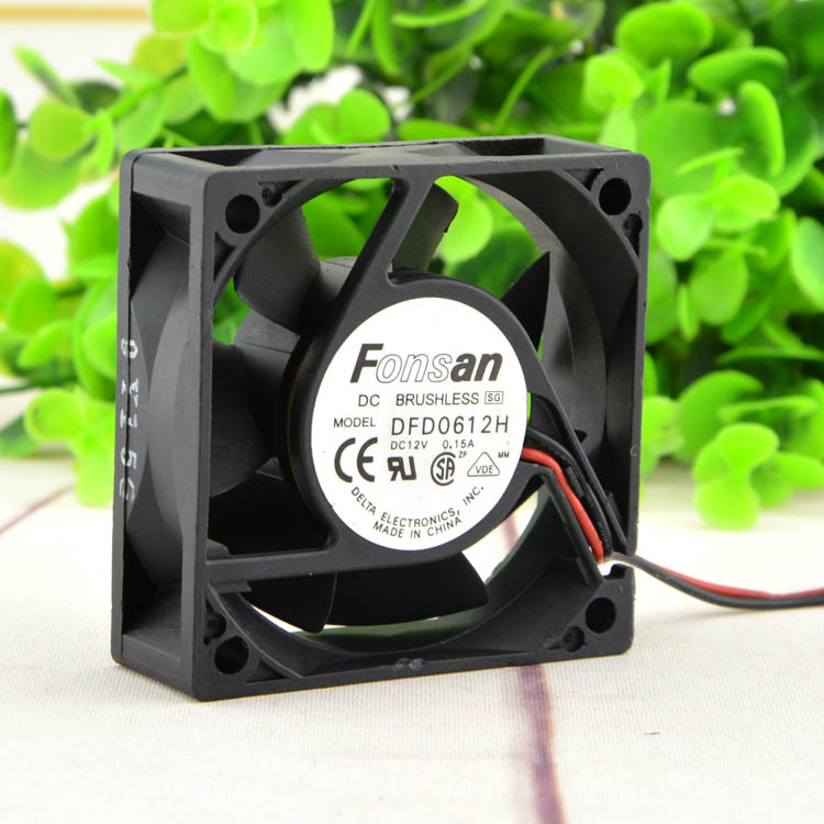 1pc Fonsan DFD0612H fan 12V 0.15A 60*60*20mm 2pin for Cisco Catalyst 2924M