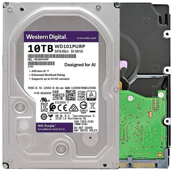 Used WD Purple Pro WD101PURP 10TB 7200 RPM