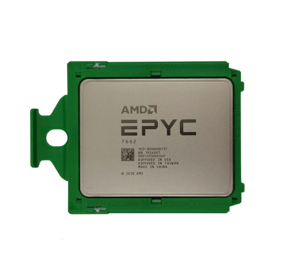 AMD EPYC 7662 Processor 2.0 GHz CPU Socket SP3 225W 100-000000137 Server 256MB