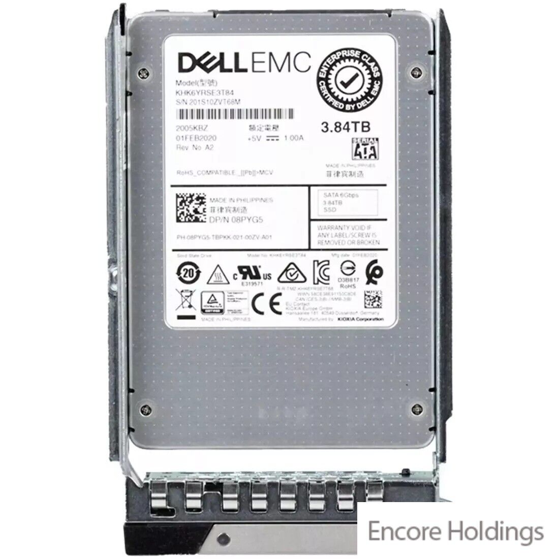 Dell 3.84 TB 2.5 Inches Read Intensive Internal Solid State Drive - 6 8PYG5
