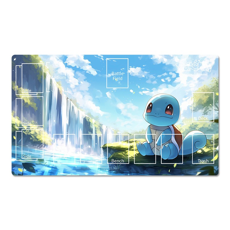 Pokemon Duel Playmat Squirtle TCG CCG Play Pad Trading Card Game Mat Mousepad