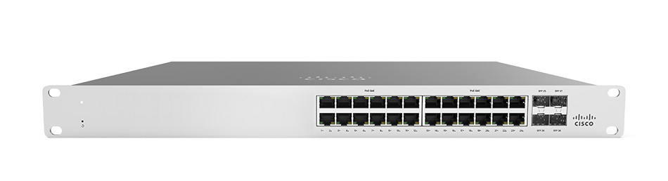 Cisco Meraki (MS120-24P-HW) 24-Ports Rack Mountable Ethernet Switch
