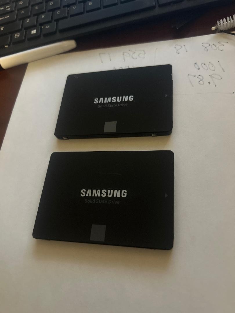 Qty.2 SAMSUNG MZ-77E500 500GB 870 EVO V-NAND 2.5" SSD DRIVE MZ7L3500HBLU 100%