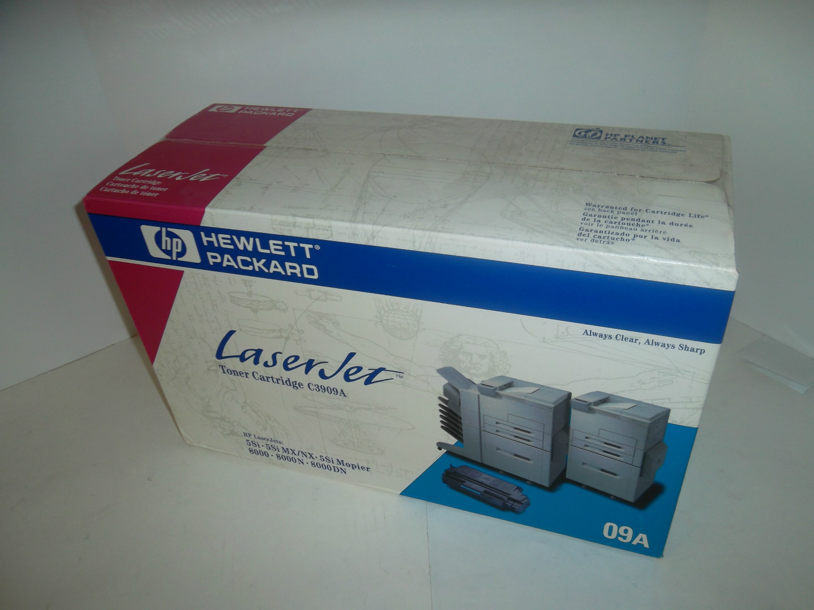 NEW HP OEM Black Toner Cartridge 09A 15K-Page 240 5Si NX 8000 C3909A 5Si 8000dn