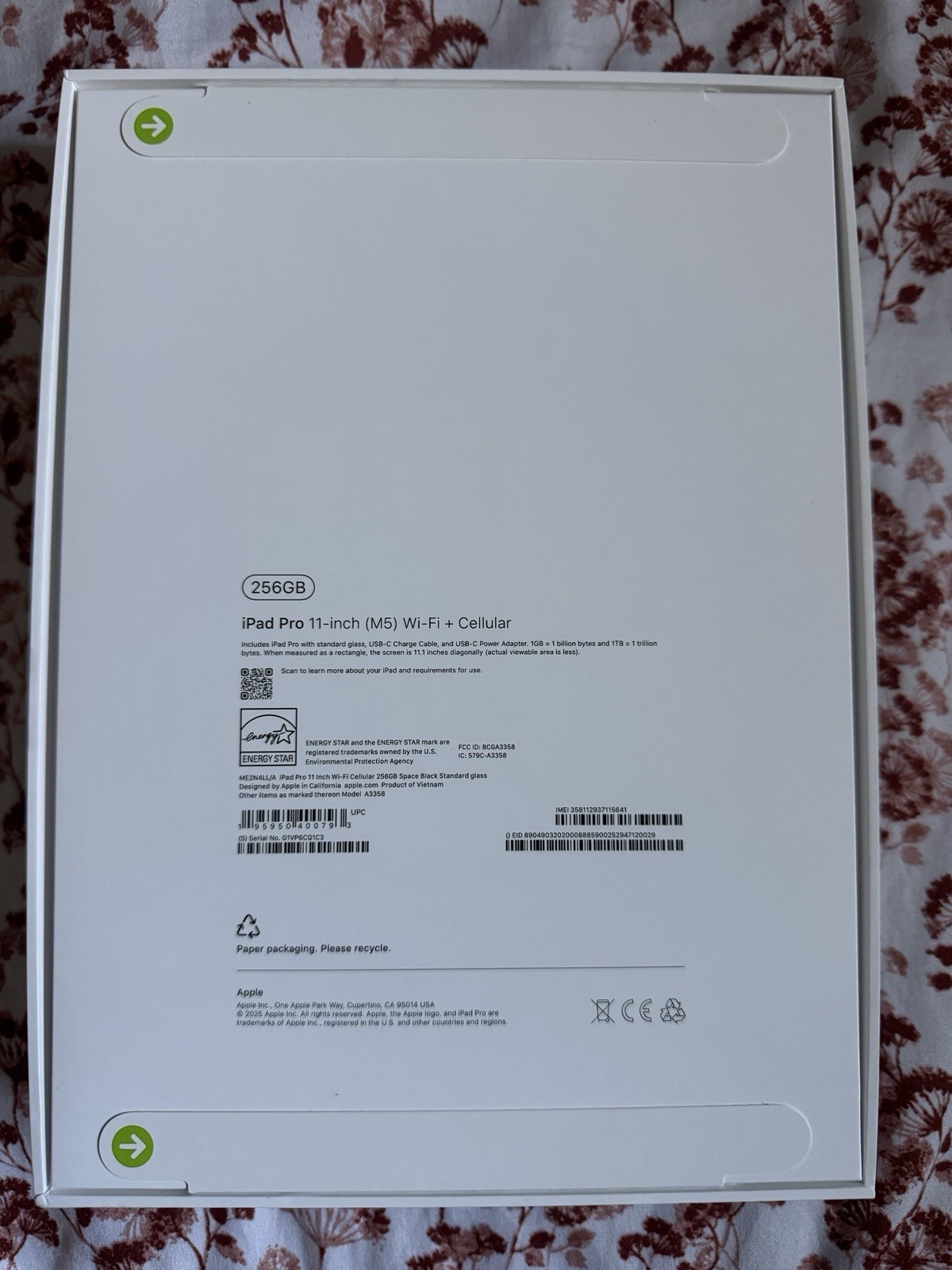 ipad pro 11 m5 256gb cellular New In Sealed