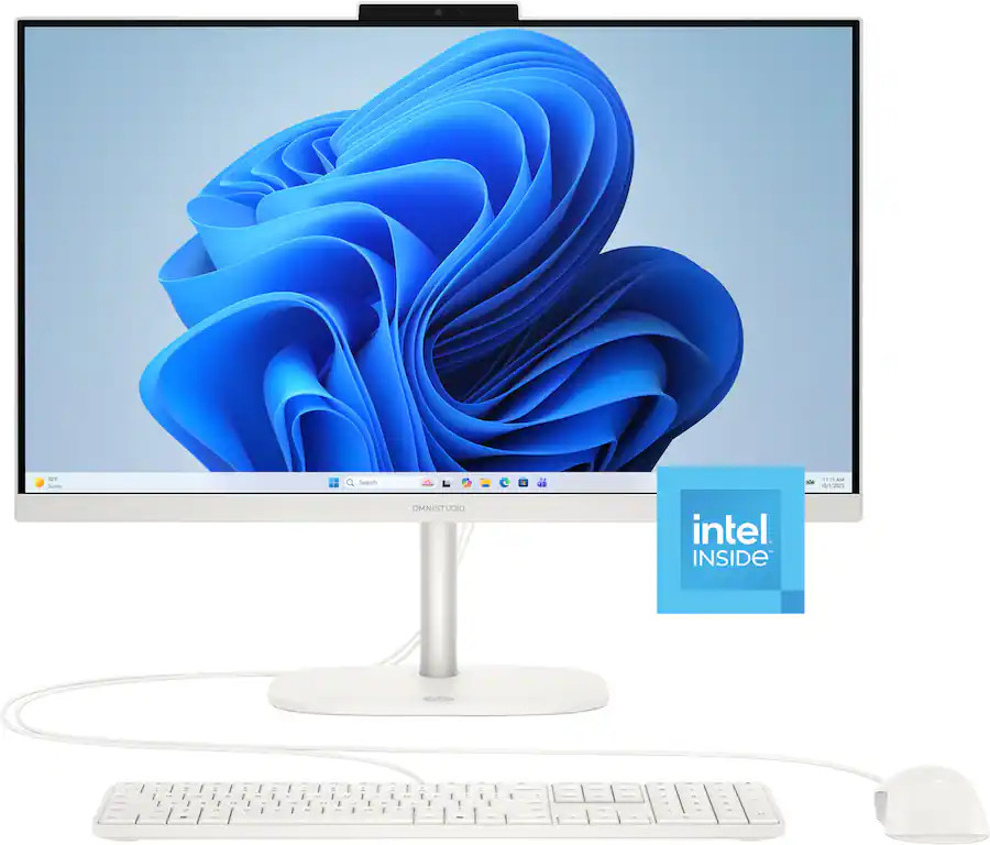 HP - OmniStudio 23.8" Full HD All-in-One - Intel N150 Processor - 8GB Memory