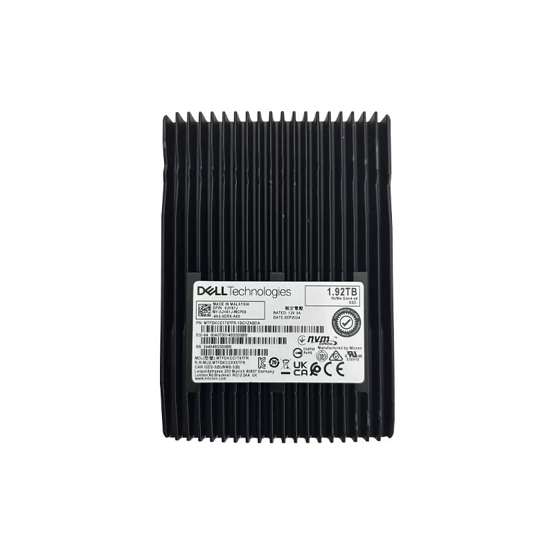 Micron 7450 PRO 1.92TB U.3 NVMe PCI 4.0 Dell 0JH61J MTFDKCC1T9TFR 15mm SSD