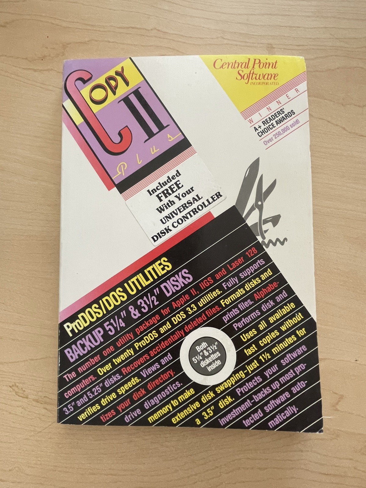 Copy II Plus Manual Central Point Apple II ProDOS DOS Utilities No Disk