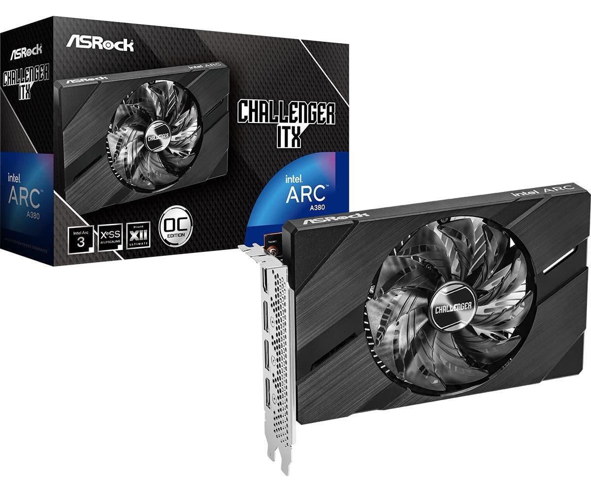 Intel Arc A380 6GB DDR6 • Asrock Challenger • Barely Used • GPU Graphics Card