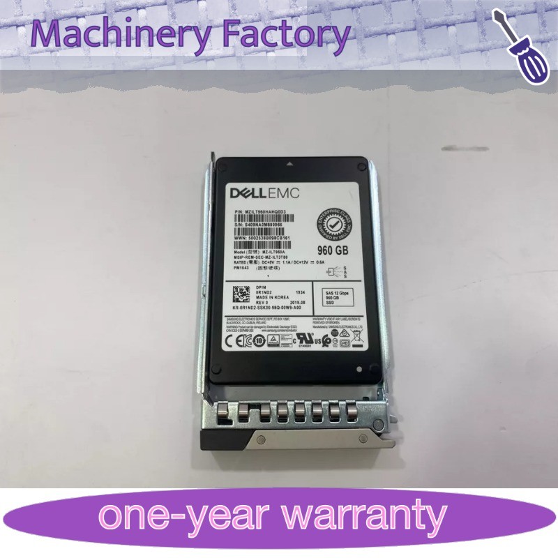 New 0R1ND2 R1ND2 Dell EMC 960GB 12G 2.5" SFF SAS RI SSD 14/15/16G KIT