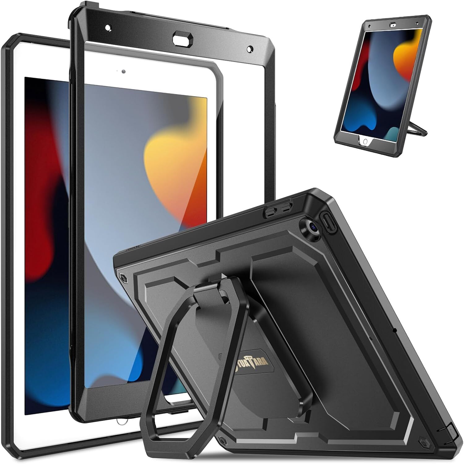 Case For iPad 9th Gen 2021 10.2'' /iPad 8th 7th 360 Degree Rotating Rugged Case