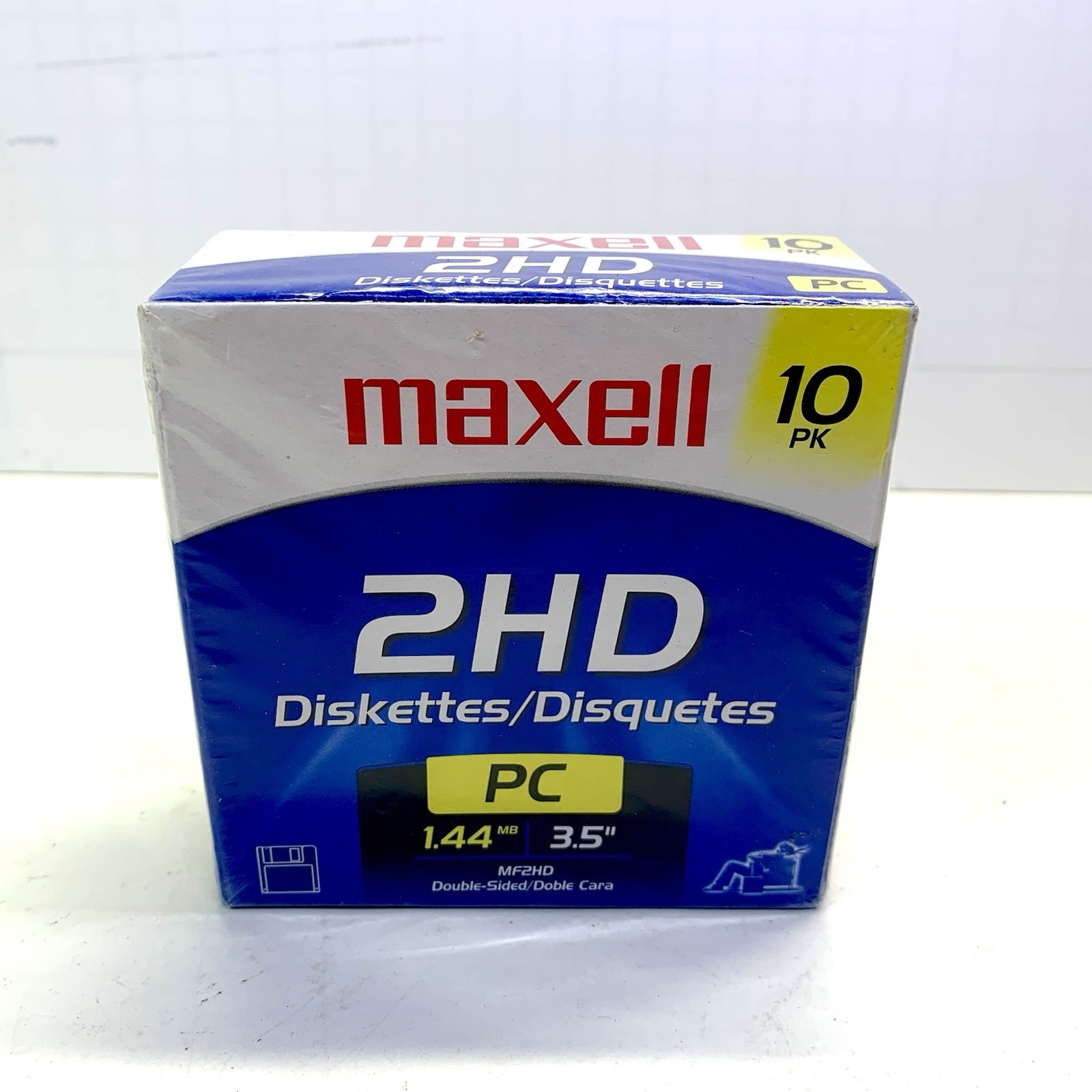 VTG NOS Maxell MF2HD High Density 3.5” Floppy Disks 1.44 MB PC 10 PK