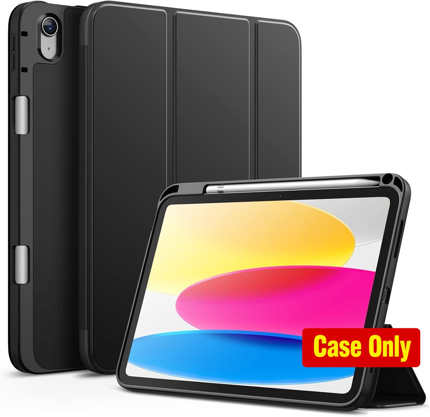 Slim Cover for iPad 11th/10th Gen (2025/2022), Lightweight with Pencil Holder