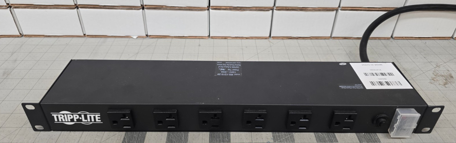 Tripp Lite RS-1215-20 1U 12 Outlet Port 15ft Rack-Mountable Power Strip Tested