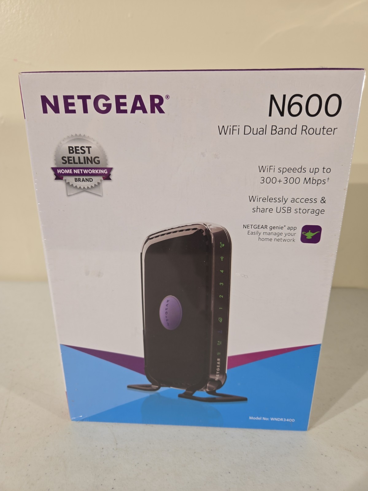 NETGEAR N600 Wireless Dual Band Router WNDR3400V3 Up to 600 Mbps 