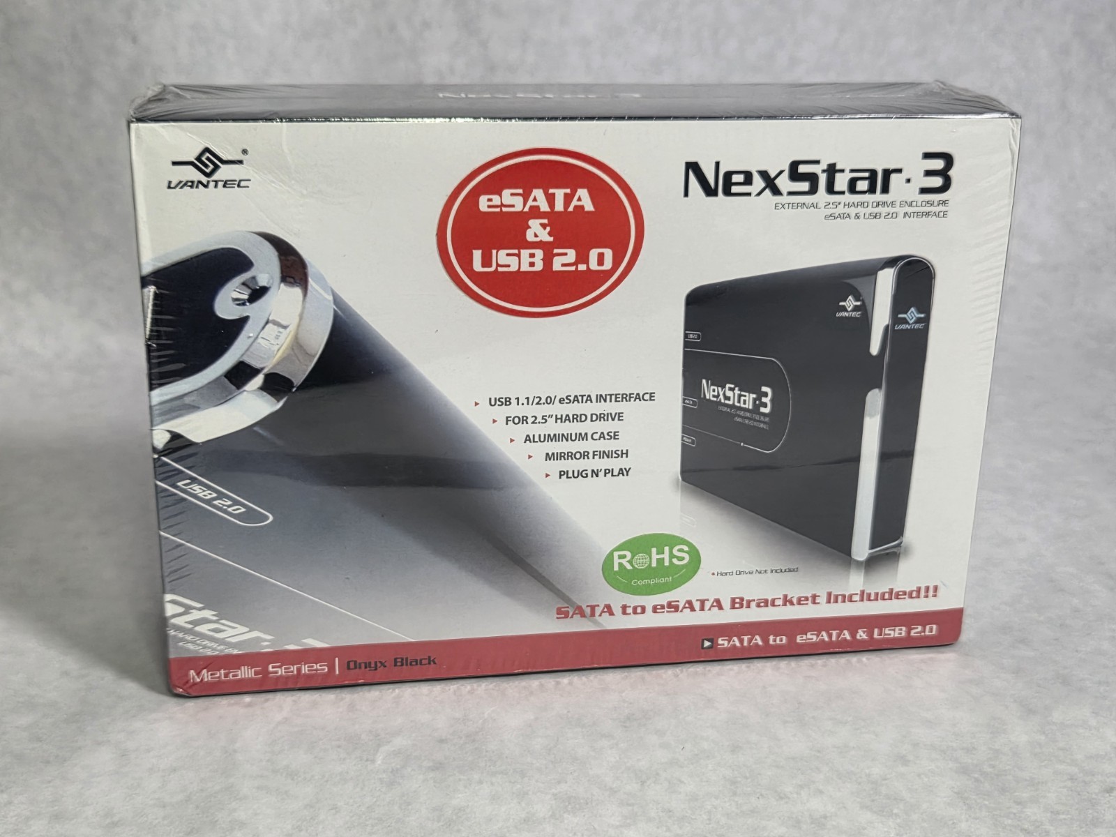 Vantec NexStar 3 External 2.5" Hard Drive Enclosure - NEW/SEALED