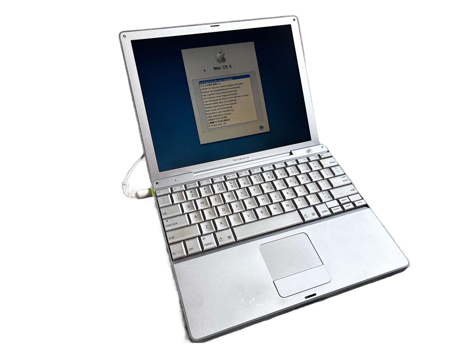 Apple PowerBook G4 12in Silver Laptop 768MB RAM 40GB HDD Tested
