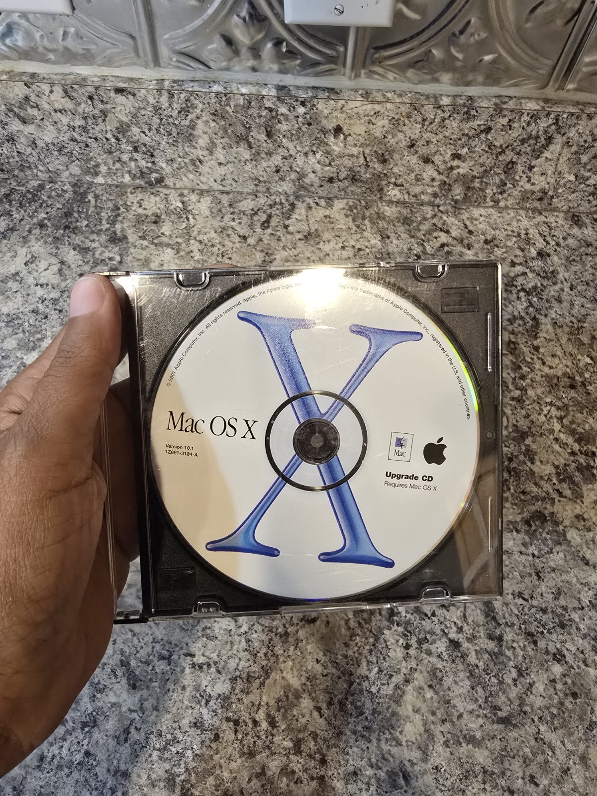 Vintage Apple Mac OS X Puma Install CD Version 10.1 Disc 2001