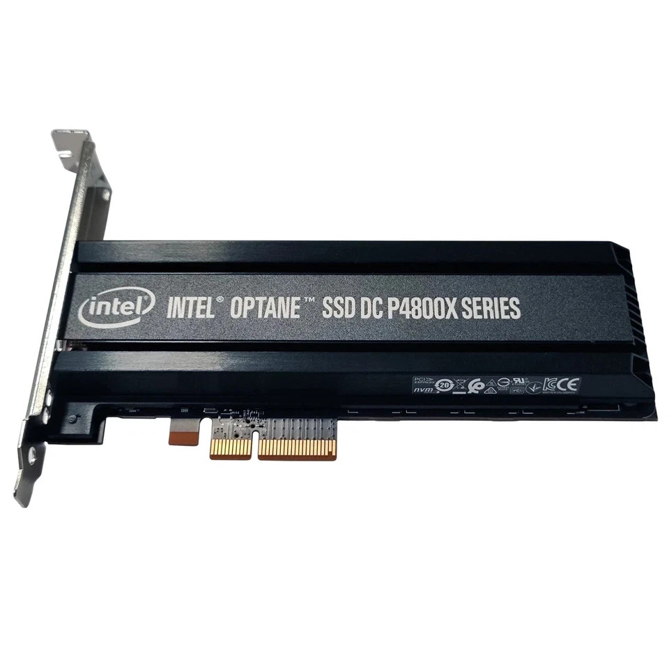 Intel 750GB SSD P4800X Optane DC PBW HHHL PCIe 3.0 x4 NVMe SSDPED1K750GA01-