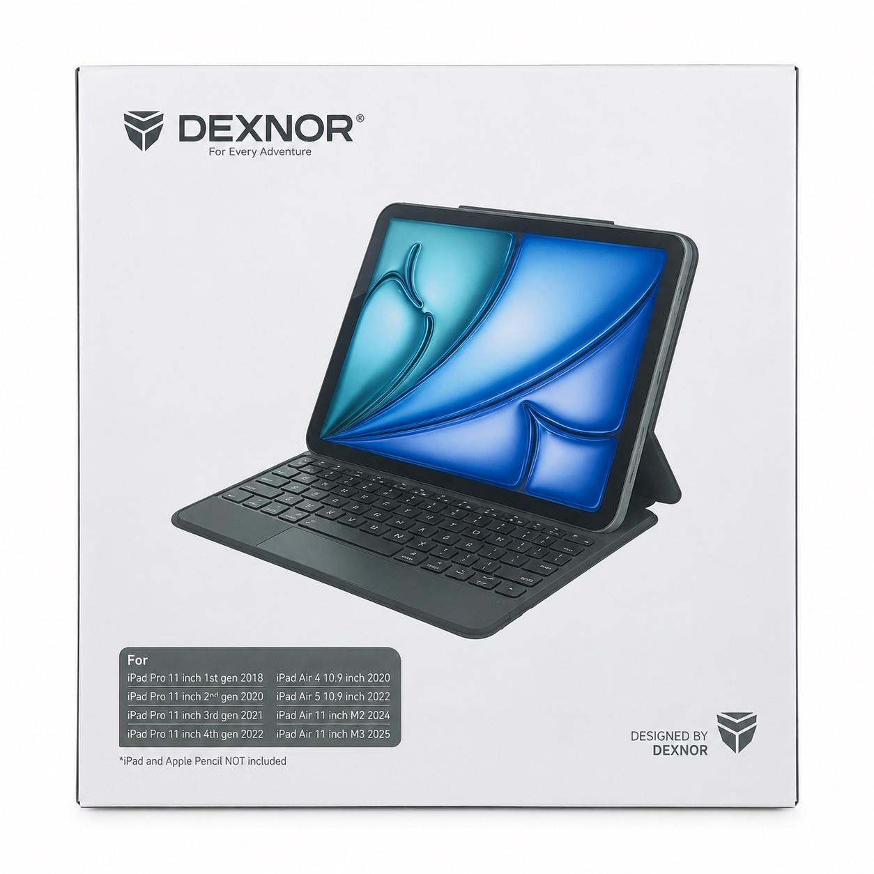 Dexnor Magnetic Keyboard Case Touchpad iPad Pro 11 Air 10.9 M2 M3 Pink Open Box