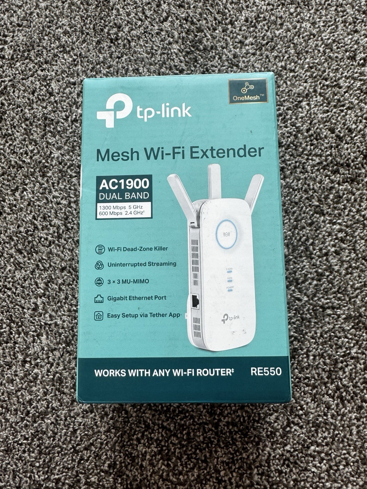 TP-LINK RE550 AC1900 Dual-Band OneMesh MU-MIMO Wi-Fi Extender 