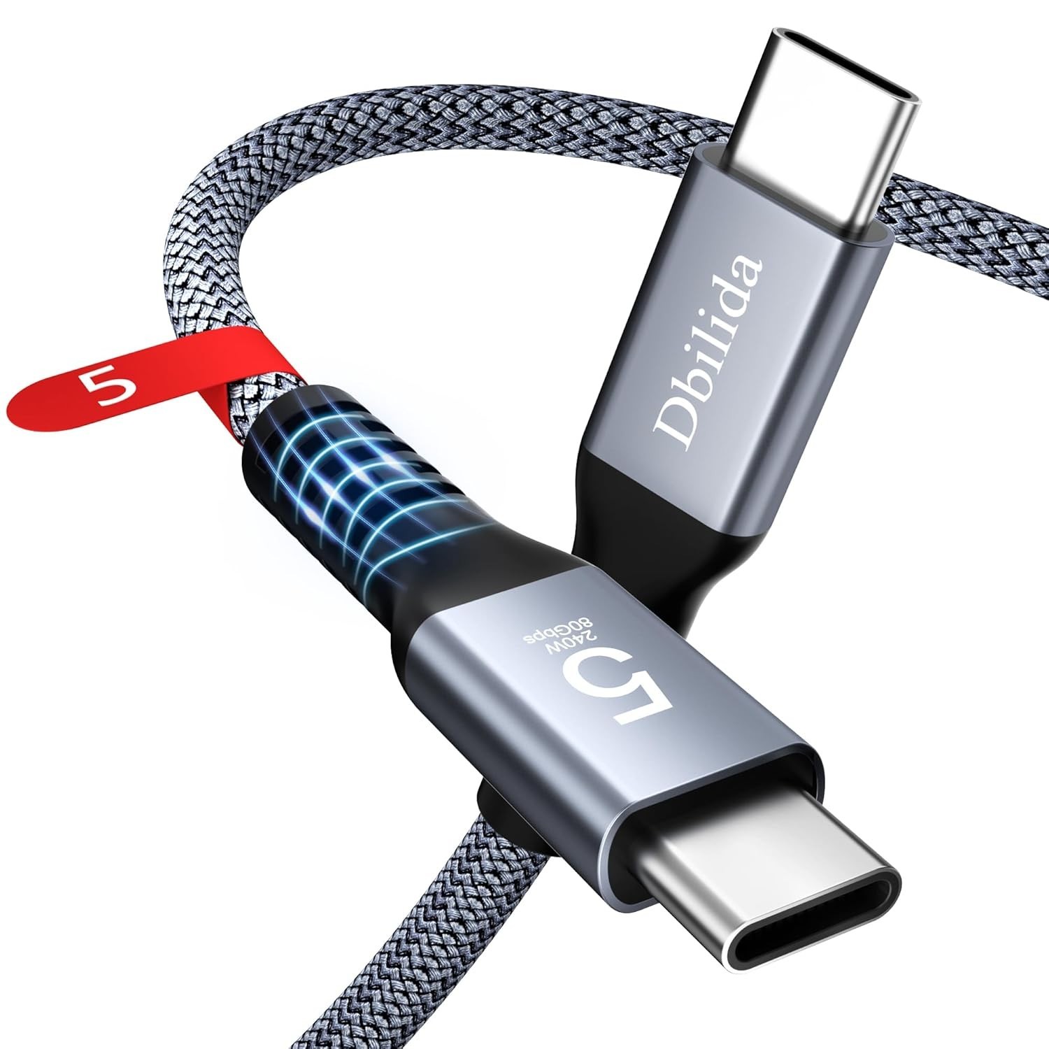 3.3ft Thunderbolt 5 Cable⚡240W⚡80GBs⚡4 Mac Book Mini HP Dell SSD iPhone eGPU PRO