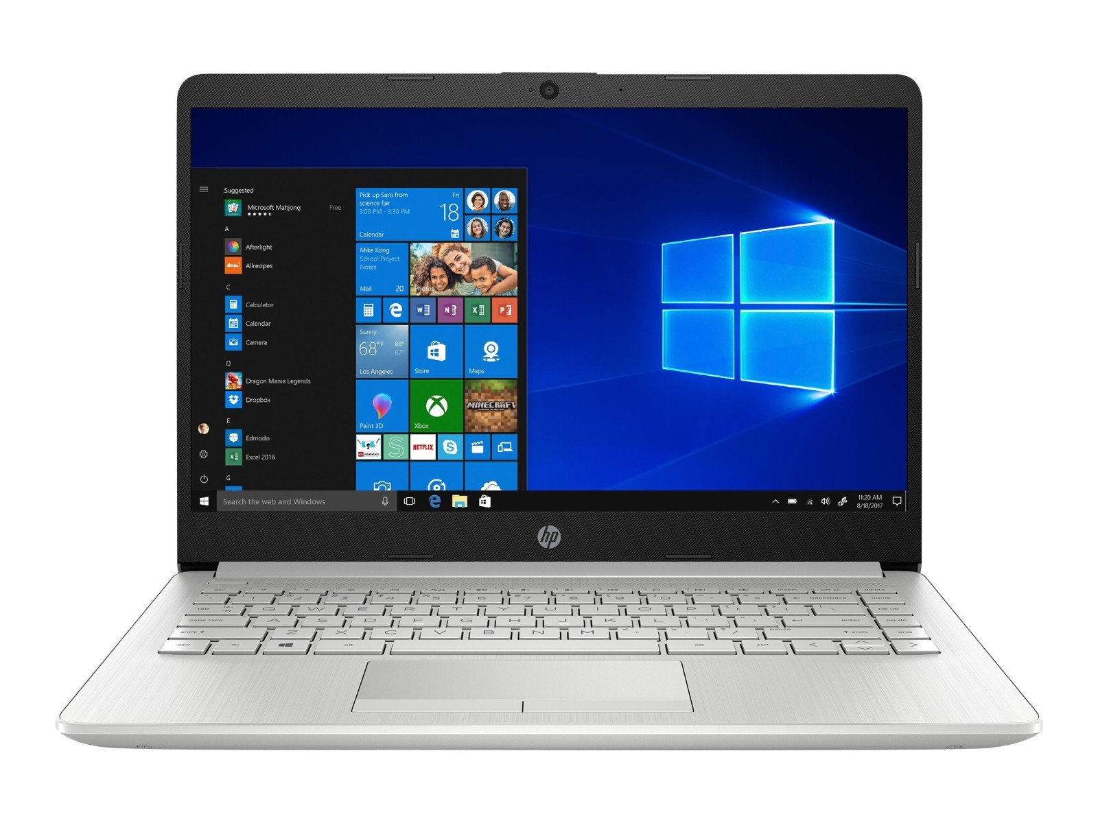 HP 14-dk1074nr 14" Laptop AMD Ryzen 3-3250U 256GB SSD 8GB Radeon Graphics
