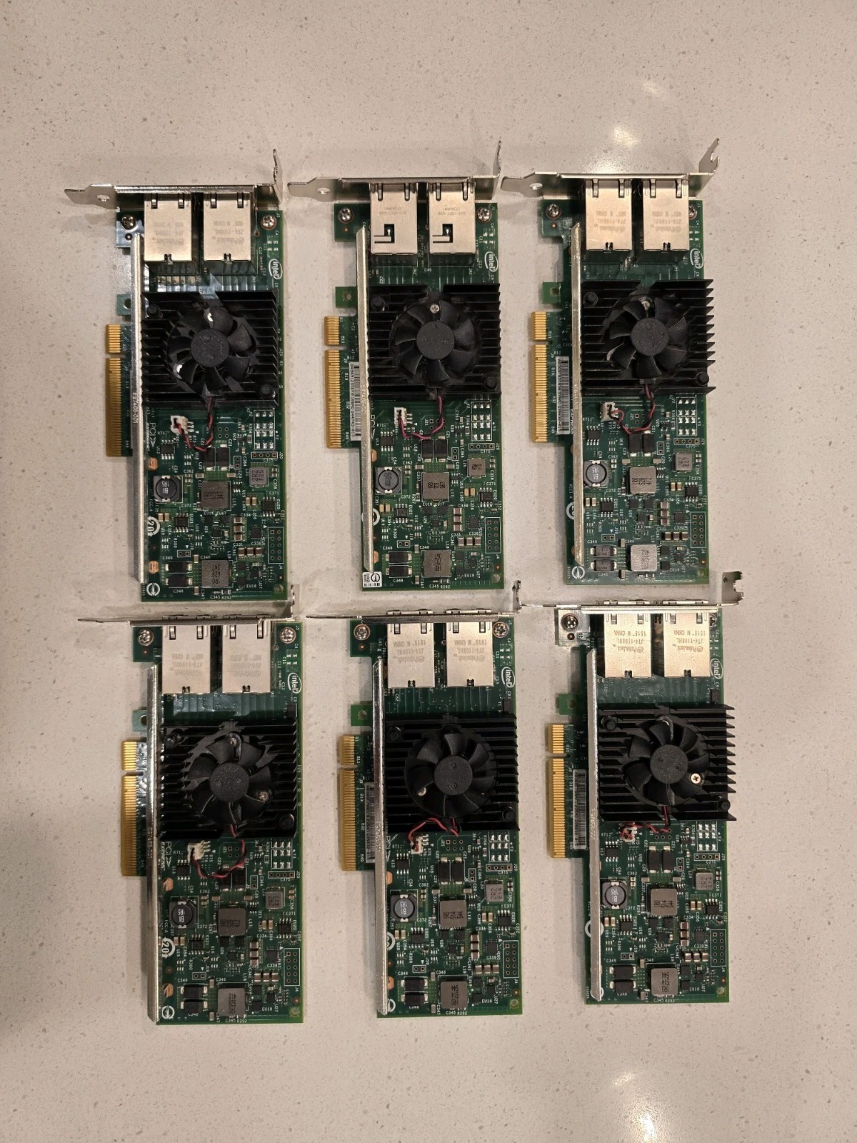 INTEL X540-T2 10GB Dual Port Ethernet SERVER Adapter With Both Brackets