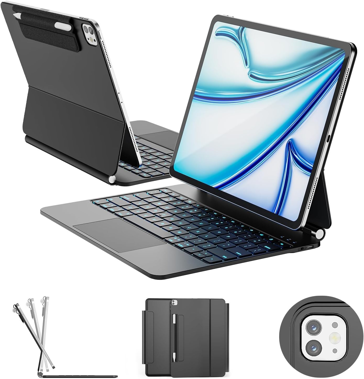 RAYMCRAFT for iPad Air 13-inch Case with Keyboard T67-01