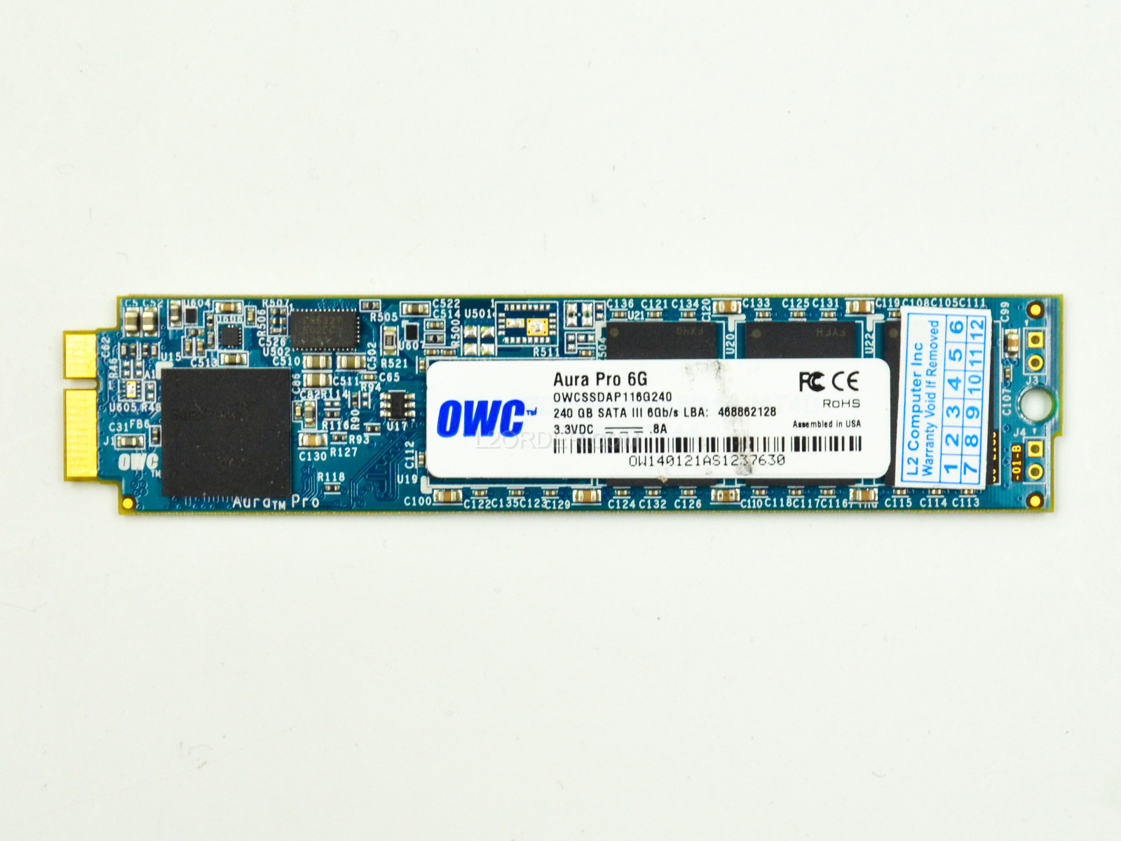 OWC 240GB Aura Pro 6G SSD Solid State Drive for MacBook Air 13" 11" A1369 A1370 