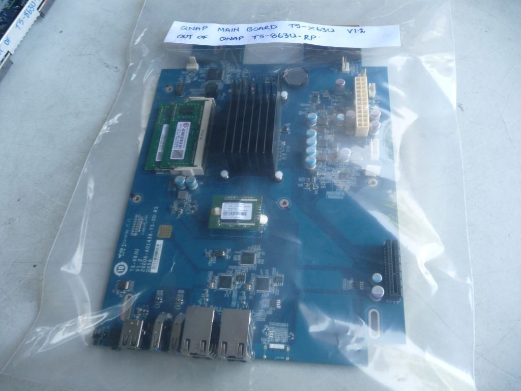 AU SELLER QNAP  MAIN BOARD + 8GB RAM  TS-X63U  V1.2  OUT OF  TS-863U-RP  -TESTED
