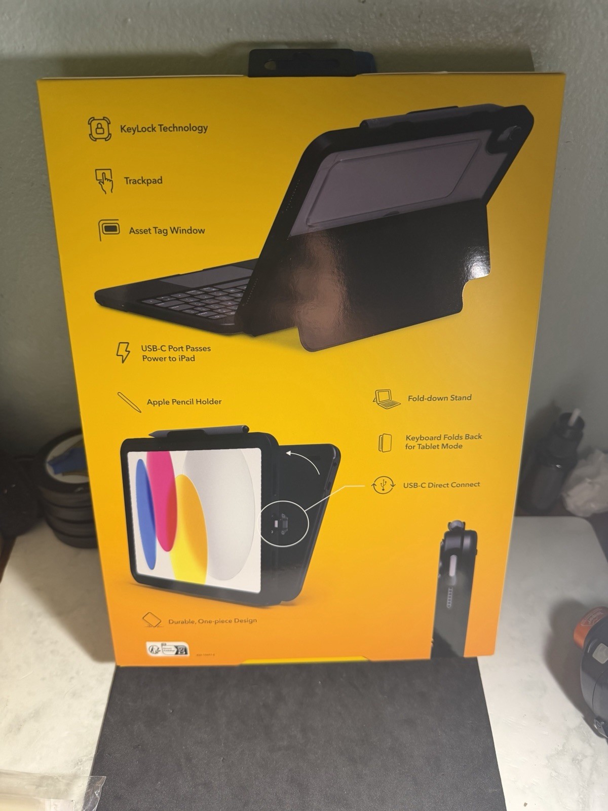 ZAGG Tough Keys iPad 11" A16 iPad 10.9" Gen 10 Case w/ Keyboard ZKB10GPCN53