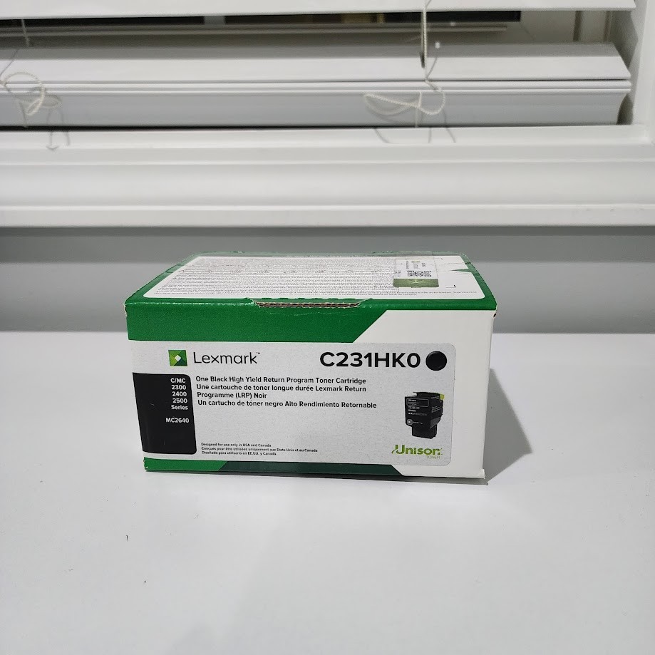 Lexmark C231HK0 Black High Yield Toner Cartridge C2325dw