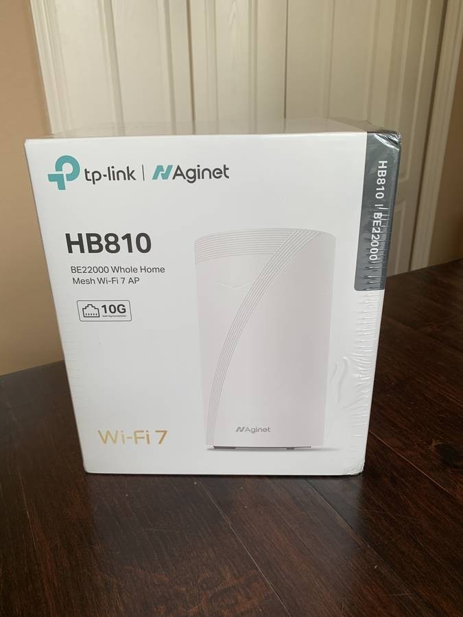TP-Link Aginet HB810 BE22000 Tri-Band WiFi 7 Router 10G SFP+ Brand New Sealed