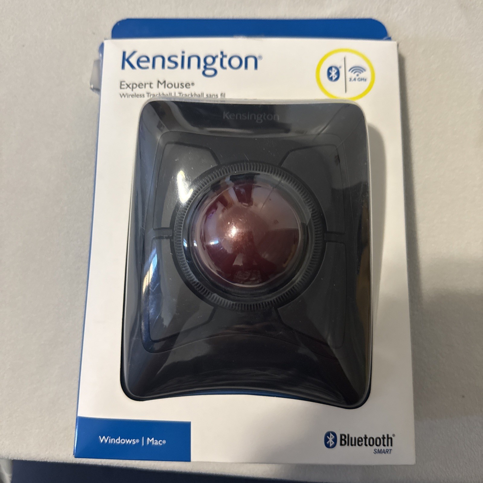 Kensington Expert Mouse Wireless Trackball 4 Buttons w/ Wrist Rest - K72359WW