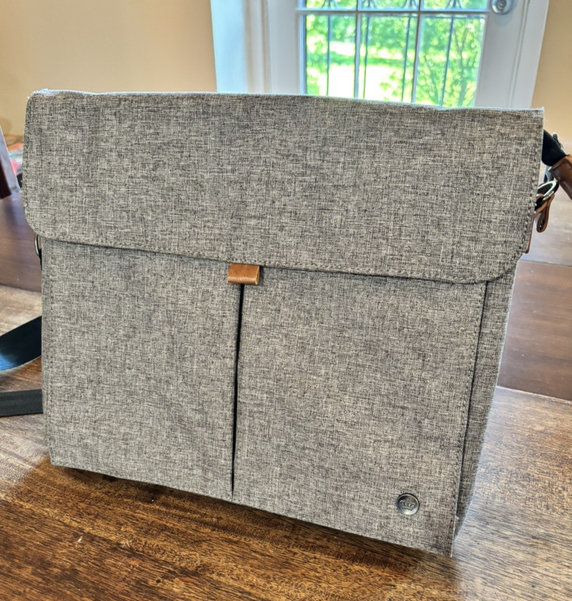 Messenger Bag By PKG Toronto Digital Carry Goods,  Gray 14" x 12" x 1.5"  EUC