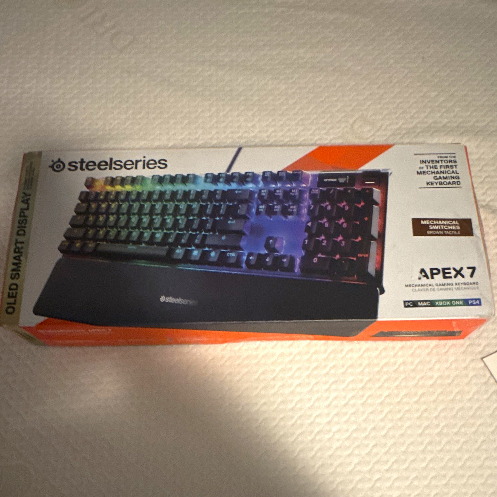 SteelSeries Apex 7 Mechanical Gaming Keyboard with Illuminated Keys (SEALED)