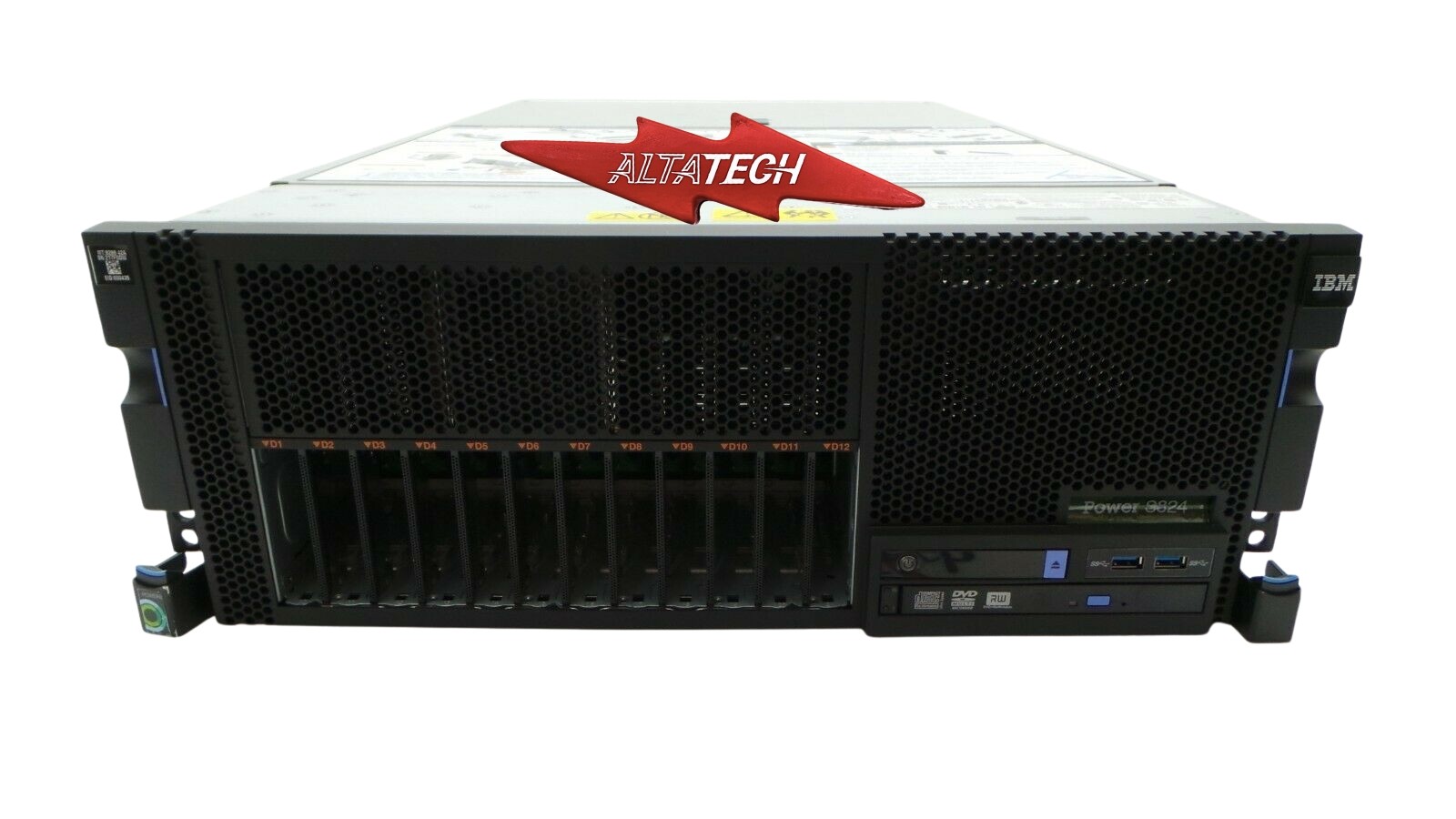 IBM Power8 S824 Server Configuration 8286-42A 4.15GHz 16C CPU RAM 2x300GB HDD